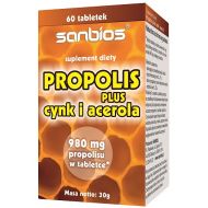 Propolis plus cynk i acerola 30g Sanbios  - 5908230845529.jpg