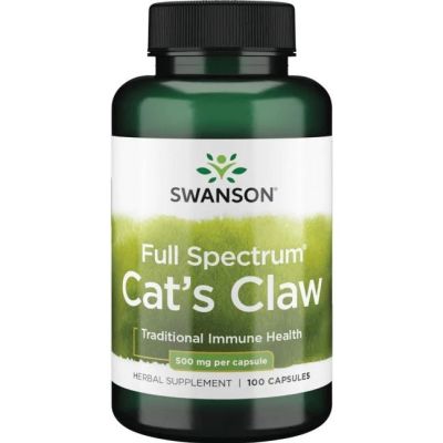 Cat's Claw 500mg 100kaps Swanson - 087614015149.jpg