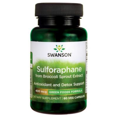 Sulforafan (Kiełki Brokułu) 400mcg 60kaps Swanson - 087614060484.jpg