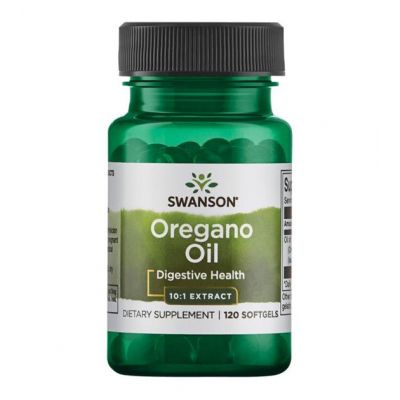 Oregano oil (olej z oregano) 10:1 extract 150mg 120kaps Swanson  - 087614110165.jpg