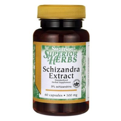 Schizandra Extract 500mg 60 caps Swanson  - 087614141510.jpg