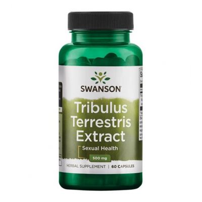 Tribulus Terrestris Extract 500mg 60kaps Swanson  - 087614141794.jpg