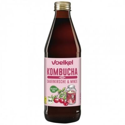 Kombucha wiśnia-mięta BIO 330ml Voelkel  - 4015533034817.jpg