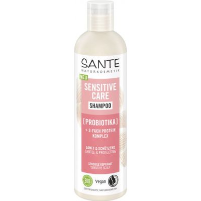 Szampon Delikatny do Wrażliwej Skóry Głowy Probiotyk i Kompleks Proteinowy Eco 250ml Sante - 4055297221467.jpg