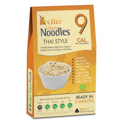 Makaron Konjac Noodle Thai Style Bezglutenowy BIO 385g Better Than Foods - 5060691230037.jpg