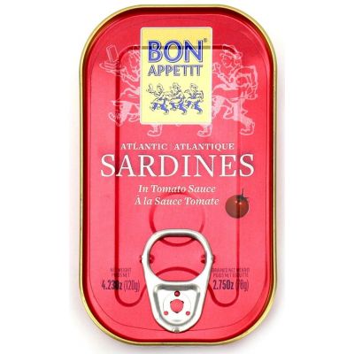 Sardynki Portugalskie w Sosie Pomidorowym 120g (78g) Bon Appetit - 5601029000092.jpg