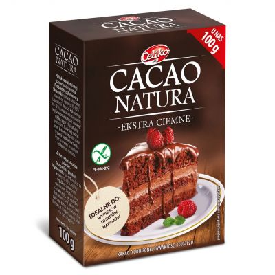 Kakao naturalne ciemne bezglutenowe 100g Celiko  - 5900038007420.jpg