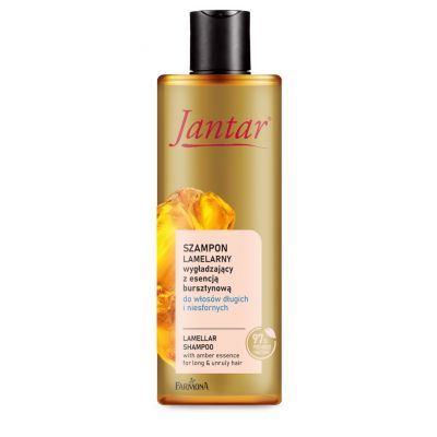JantarSzampon lamelarny wygładzający do włosów długich, zniszczonych i niesfornych 300ml Farmona  - 5900117980866.jpg