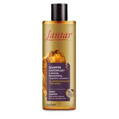 Jantar Szampon ujarzmiający do włosów kręconych i falowanych z esencją bursztynową, peptydami i ceramidami 300ml Farmona  - 5900117983669.jpg