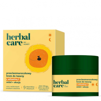 Herbal Care My Honey Przeciwzmarszczkowy Krem do Twarzy z Witaminą C Miód & Akacja 50ml Farmona - 5900117984116.jpg