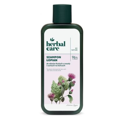 Herbal Care Szampon do włosów tłustych u nasady i suchych na końcach Łopian 330ml Farmona - 5900117986165.jpg