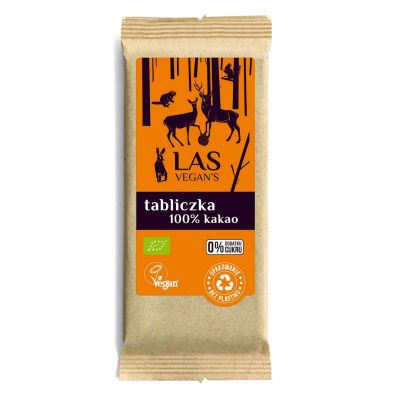 Tabliczka 100 % Kakao Uganda BIO 50g Las Vegan's - 5900168965416.jpg