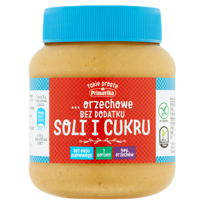 Pasta z Prażonych Orzeszków Ziemnych Bez Dodatku Soli i Cukru Bezglutenowa 350g Primavika - 5900672300659.jpg