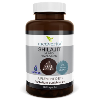 Shilajit/Mumio 120 kapsułek Medverita - 5900718340311.jpg