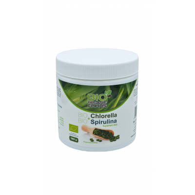 Organic Chlorella Pyrenoidosa + Spirulina Bio Organic Foods 700 tabletek - 5901549747959.jpg