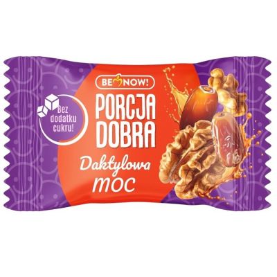 Przekąska Daktylowo - Orzechowa z Karobem Bez Dodatku Cukrów 20g Porcja Dobra - 5901597385899.jpg