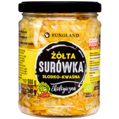 Surówka z Kapusty Żółta Słodko - Kwaśna BIO 500g (340g) Runoland - 5901641002482.jpg