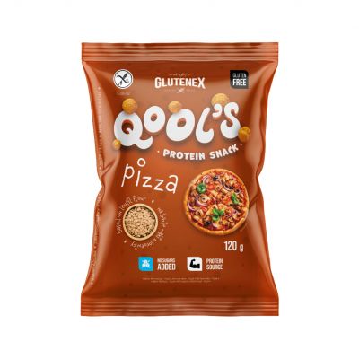 Chrupki Proteinowe Qool's Pizza Bezglutenowe 120g Glutenex - 5901866006340.jpg