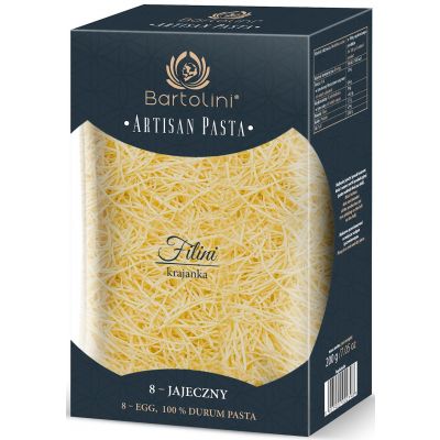 Makaron (8-jajeczny Semolinowy) Krajanka Średnia 200g Bartolini - 5901902002404.jpg