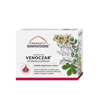 Venoczar 60 tabletek  powlekanych Produkty Bonifraterskie - 5901969620689.jpg