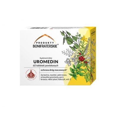 Uromedin Ochrona dróg moczowych 60 tabletek Produkty Bonifraterskie - 5901969620979.jpg