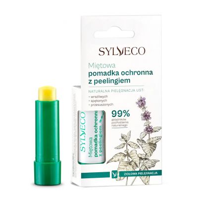 Pomadka z peelingiem miętowa 4,6g Sylveco - 5902249010787.jpg