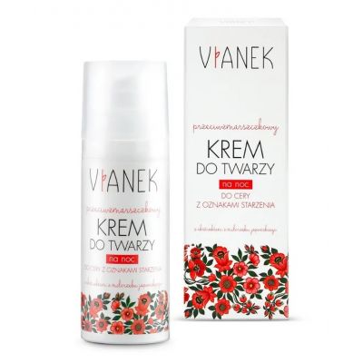 VIANEK Przeciwzmarszczkowy krem do twarzy na noc 50 ml Sylveco - 5902249011098.jpg