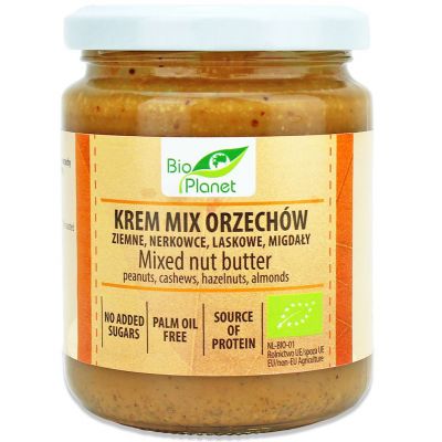 Krem Orzechowy Mix (4 Orzechy) BIO 250g Bio Planet - 5902425050620.jpg