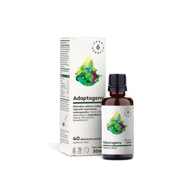 Adaptogeny 100% naturalne ekstrakty roślinne 50ml Aura Herbals - 5902479612393.jpg