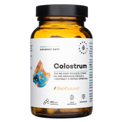 Colostrum Immuno +  ekstrakt z czarnego pieprzu 60 kapsułek Aura Herbals - 5902479613666.jpg