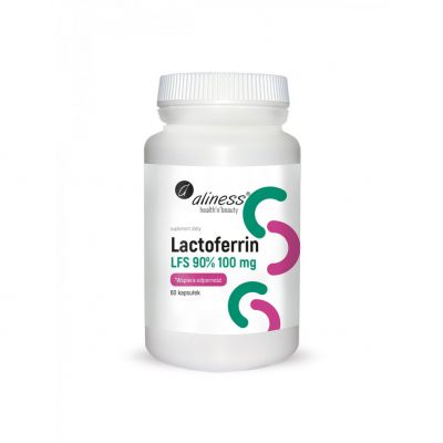 Lactoferrin LFS90% 100mg 60kaps Aliness  - 5903242580840.jpg