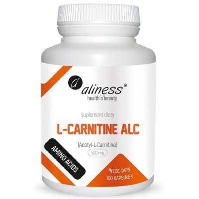 L-Carnityne ALC 500mg x 100vege caps. Aliness  - 5903242581069.jpg