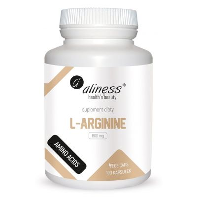 L-Arginine 800 mg x 100 Vege caps. Aliness  - 5903242581083.jpg