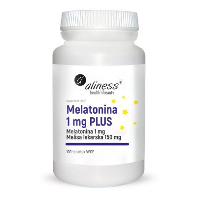 Melatonina 1mg PLUS 100 tabl Aliness  - 5903242581151.jpg