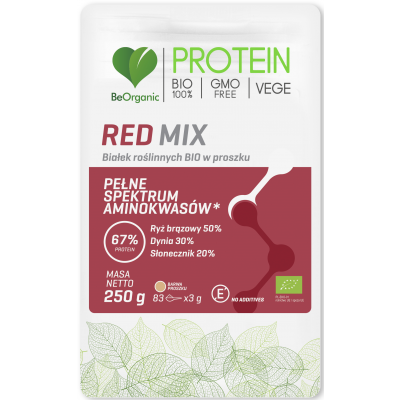 BeOrganic Red Mix białek roślinnych BIO 250g - 5903242581885.jpg