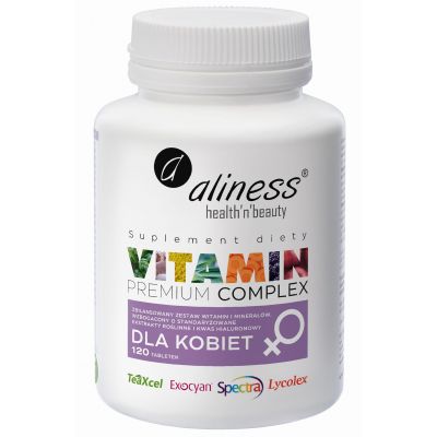 Premium Vitamin Complex dla kobiet x 120tabletek Aliness - 5903242581960.jpg