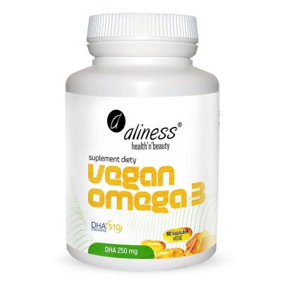 Vegan Omega 3 DHA 250mg x 60 vege caps Aliness - 5903242582011.jpg