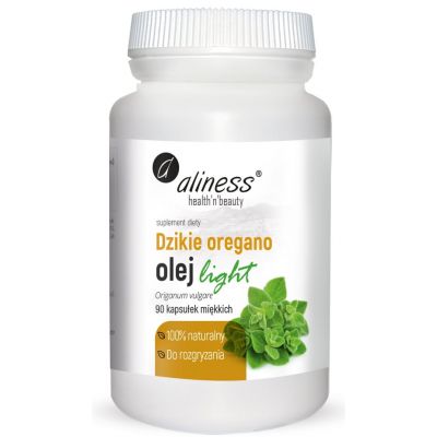 Dzikie Oregano olej light do rozgryzania 100% naturalny x 90 kapsułek miękkich Aliness - 5903242582639.jpg