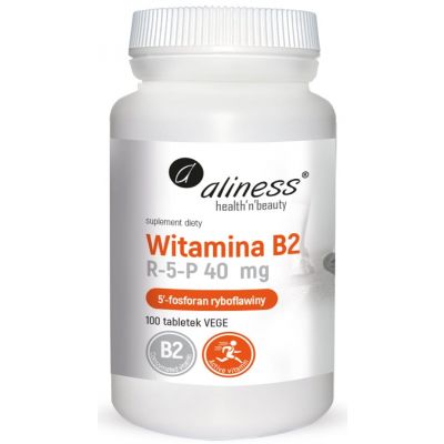 Witamina B2 R-5-P/ Ryboflawina 40mg 100tabletek Aliness - 5903242582905.jpg