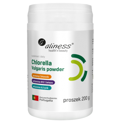 Chlorella Vulgaris powder 200g Aliness - 5903242583391.jpg