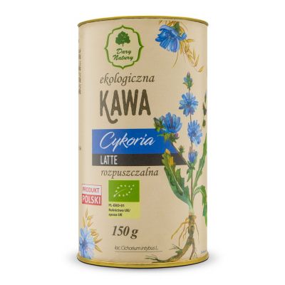 Kawa Cykoria Latte EKO - Rozpuszczalna 150g (Tuba) Dary Natury - 5903246867268.jpg