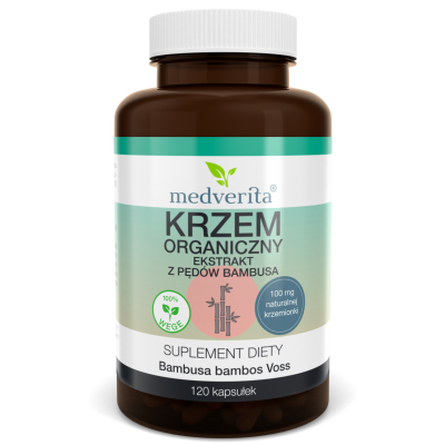 Krzem Organiczny z Bambusa 120kaps. Medverita - 5903686580635.jpg