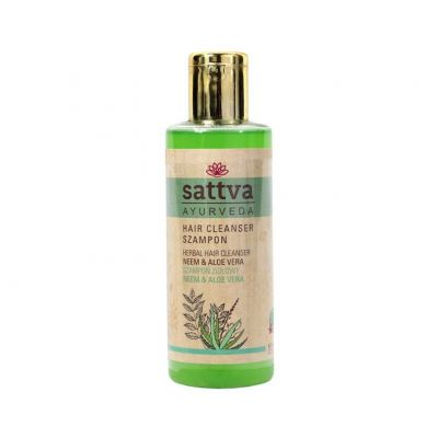 Szampon do włosów ziołowy Neem i Aloes 210ml Sattva - 5903794180536.jpg