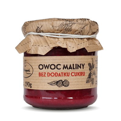 Owoc maliny bez dodatku cukru 190g Herbapol - 5903850020707.jpg