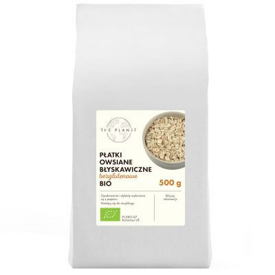 Płatki Owsiane Błyskawiczne Bezglutenowe BIO 500g The Planet - 5903853400315.jpg
