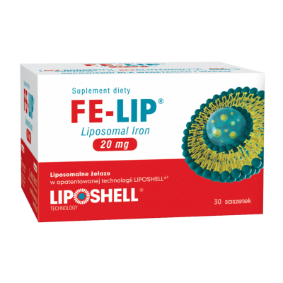 FE-LIP Liposomalne żelazo 20 mg, 30 saszetek - 5903938555107.jpg