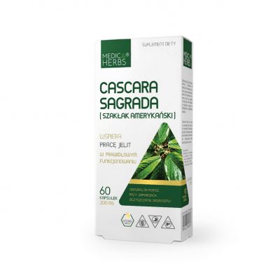 Cascara Sagrada 300mg 60kaps. Medica Herbs - 5903968202156.jpg