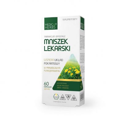 Mniszek Lekarski 60 kaps. Medica Herbs - 5903968202293.jpg