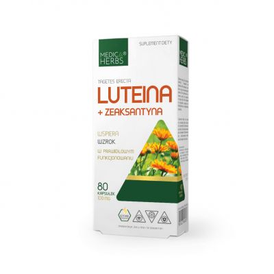 Luteina + Zeaksantyna 80 kaps. Medica Herbs - 5903968202552.jpg