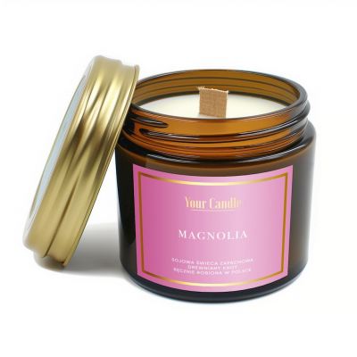 Świeca Sojowa Zapachowa z Drewnianym Knotem Magnolia 120ml Your Candle - 5906293639260.jpg